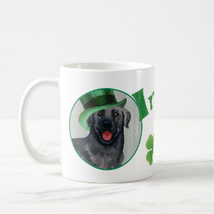 Taza De Café Laboratorio negro de St. Patrick's Day