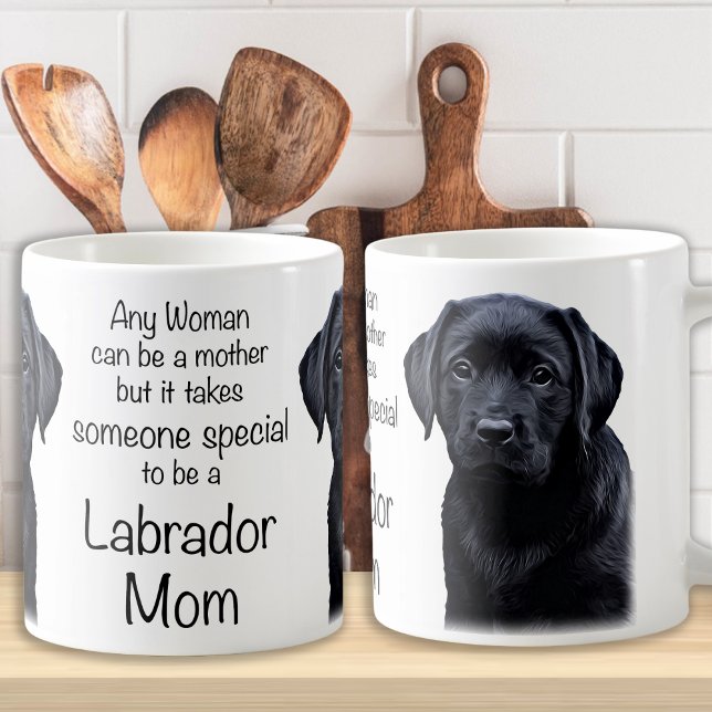 Taza De Café Laboratorio Negro - Labrador Mom (Subido por el creador)