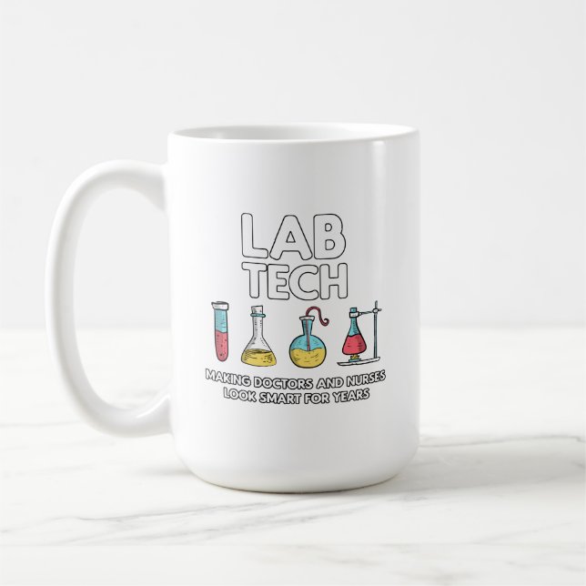 Taza De Café Laboratorio Técnico de Laboratorio Laboratorio (Izquierda)
