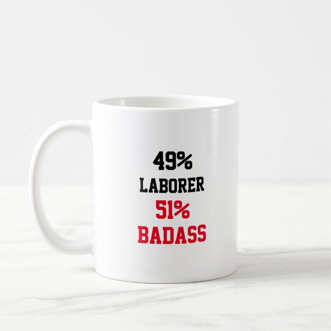 Taza De Café Laborer Badass (Izquierda)
