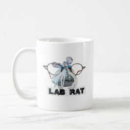 Taza De Café Laborratte Lab Rat mit großer Brille Schnurrbart