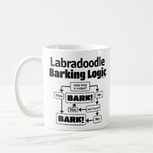 Taza De Café Labradoodle Barking Logic