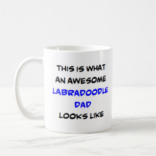 Taza De Café labradoodle dad papá, impresionante