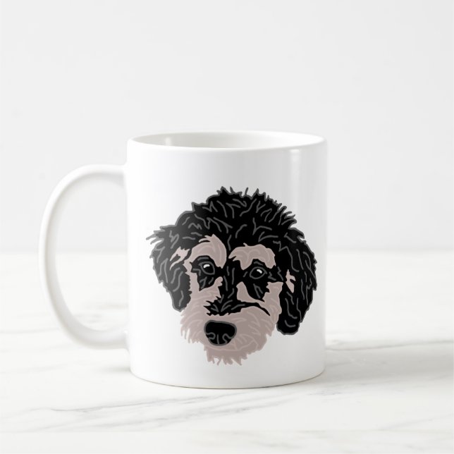 Taza De Café Labradoodle Perro Mom Mug (Izquierda)