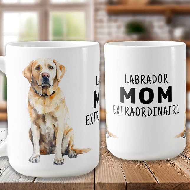Taza De Café LABRADOR Amarillo MOM Cute Elegante Mascota Perro  (Subido por el creador)