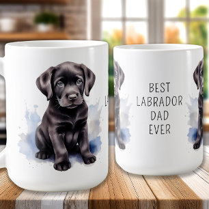 Taza De Café Labrador Dad Extraordinaire - Black Lab Dad