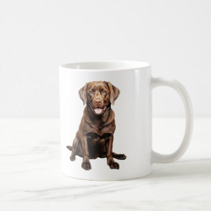 Taza de café Labrador de chocolate