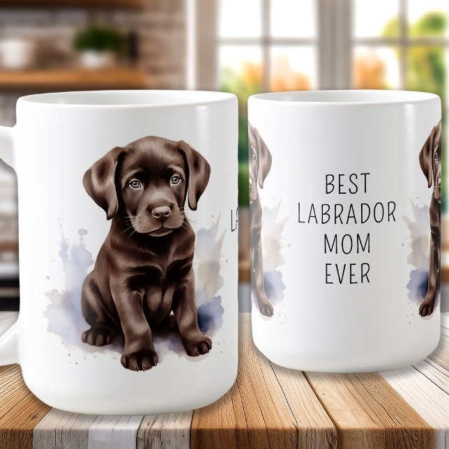 Taza De Café LABRADOR De Chocolate MOM Perro Lover Cuppy (Subido por el creador)