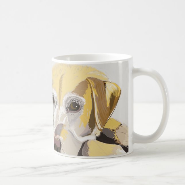 Taza De Café Labrador Dorado (Derecha)