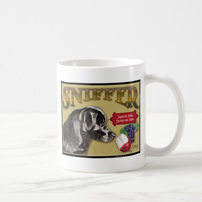Taza De Café Labrador Negro (Derecha)