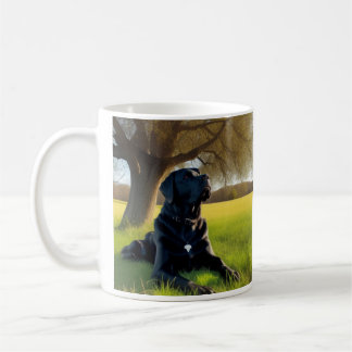 Taza De Café Labrador negro