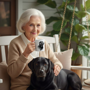 Taza De Café Labrador negro