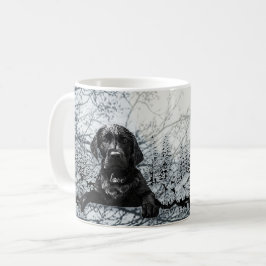Taza De Café Labrador negro recuperador perrito T-Shirt Pil