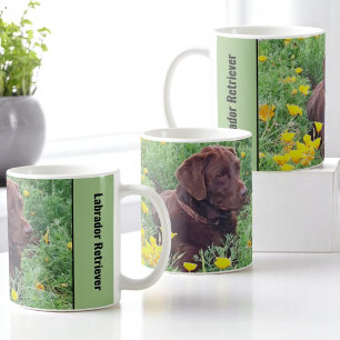 Taza De Café Labrador Photo Placeholder Side Handbook Textos