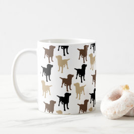Taza De Café Labrador recupera perro de chocolate negro amarill