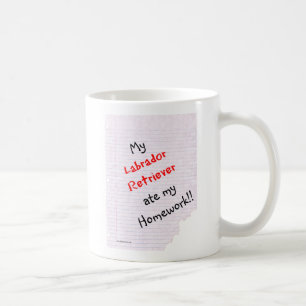 Taza De Café Labrador recuperador comió mi hogar