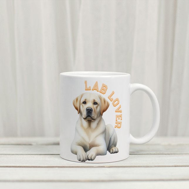Taza De Café Labrador recuperador de perro amante (Subido por el creador)