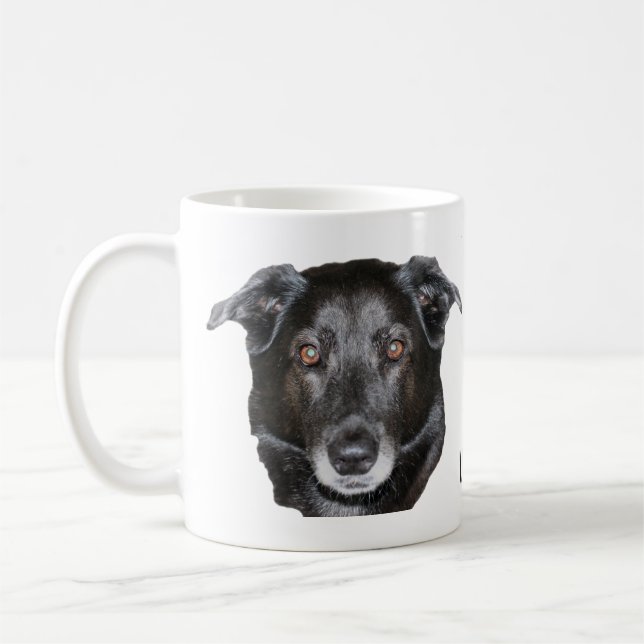 Taza De Café Labrador recuperador de perro amante personalizado (Izquierda)