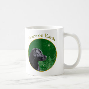 Taza De Café Labrador Recuperador (negro) Paz