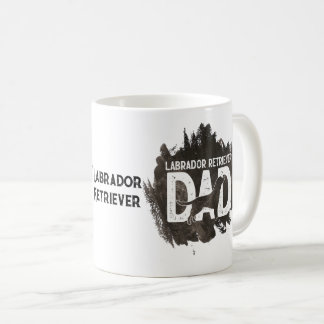 Taza De Café Labrador recuperador papá papá papá perro del día
