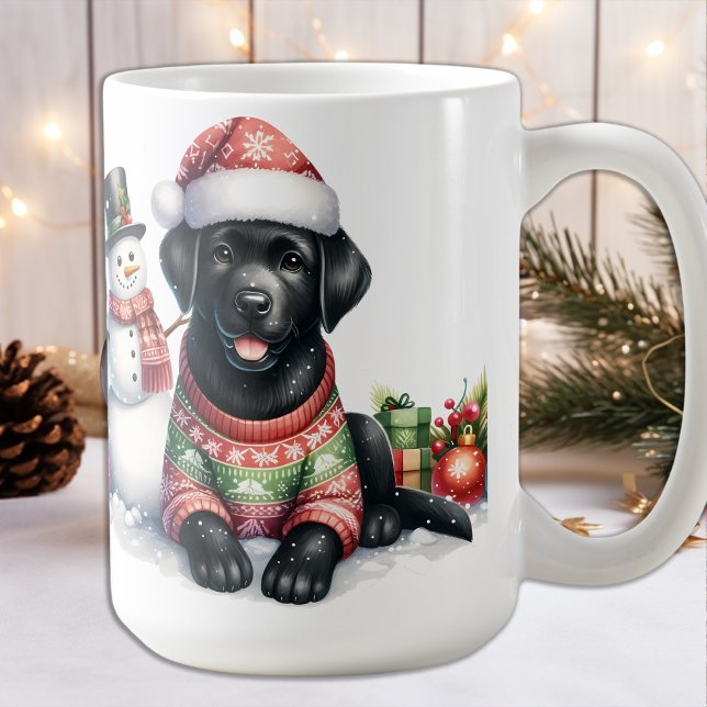 Taza De Café Labrador recuperó perros y Navidades de muñecas de (Subido por el creador)