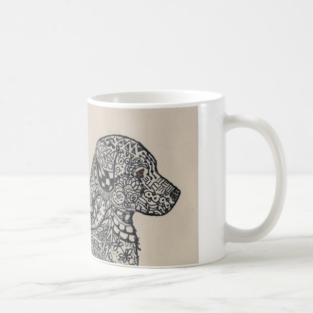 Taza De Café Labrador Retreiver Pup (Derecha)