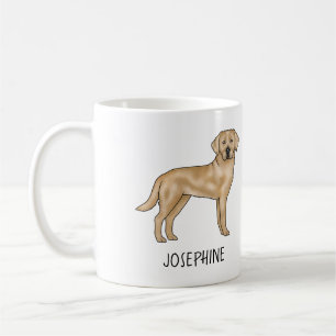 Taza De Café Labrador Retriever Amarillo Perro Lab Cute Nombre 