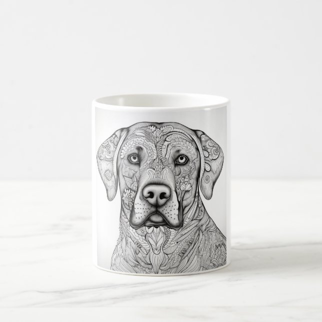 Taza De Café Labrador Retriever Mug (Centro)