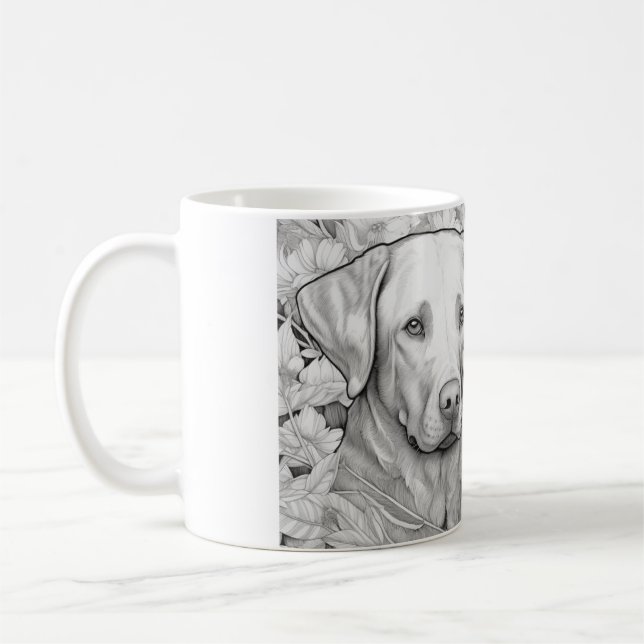 Taza De Café Labrador Retriever Mug (Izquierda)