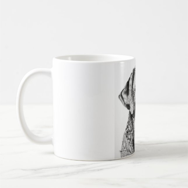 Taza De Café Labrador Retriever Mug (Izquierda)