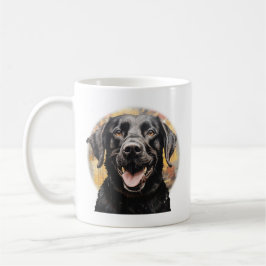 Taza De Café Labrador Retriever Negro Arte Callejero