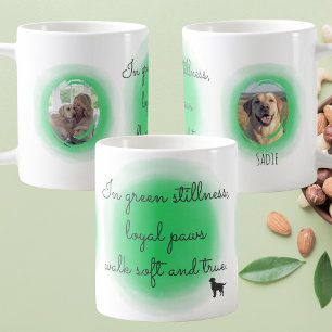 Taza De Café Labrador Retriever Personalizado en Verde Pastel