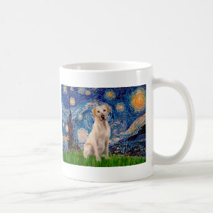Taza De Café Labrador (Y7) - Noche estrellada
