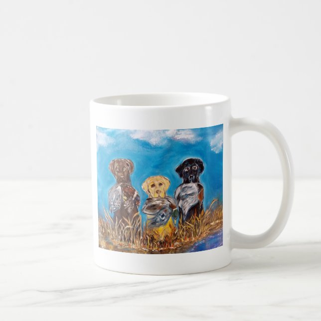 TAZA DE CAFÉ LABRADORES RETRIEVERS (Derecha)