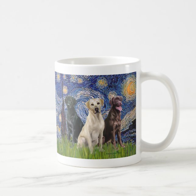 Taza De Café Labradors (3) - Noche estrellada (Derecha)