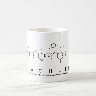 Taza De Café Lachlin peptide name mug