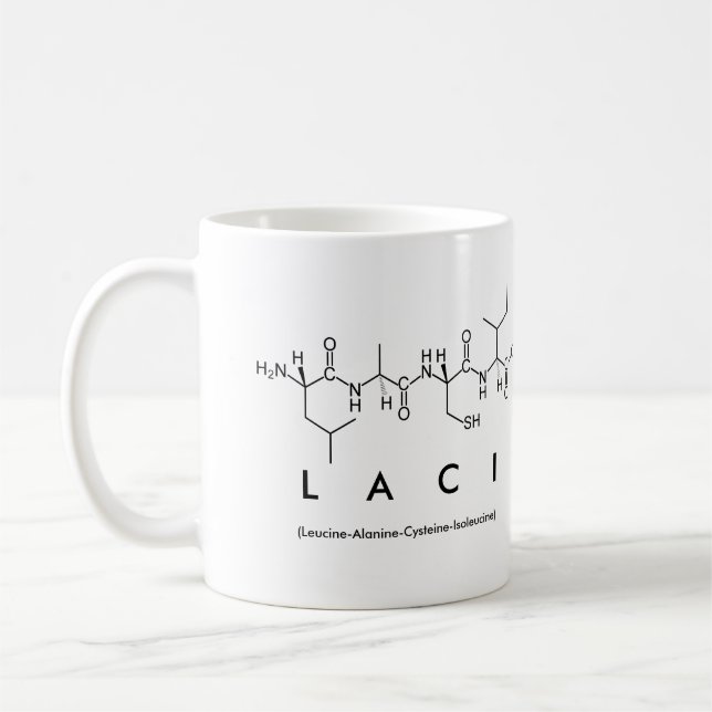 Taza De Café Laci peptídico nombre mug (Izquierda)