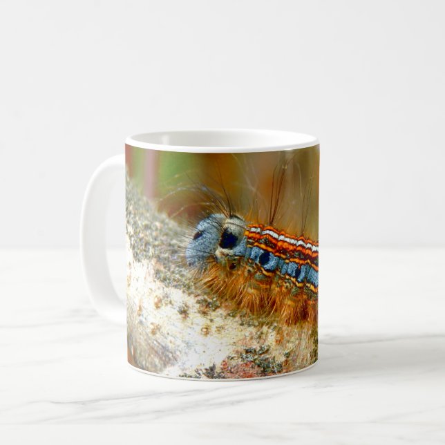 Taza De Café Lackey Moth Caterpillar Bug Mug (Anverso izquierdo)