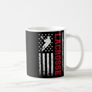 Taza De Café Lacrosse Bandera Eeuu Lax Shirt Hombres Mujeres Ni