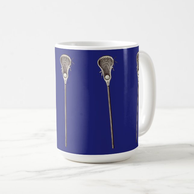 Taza De Café Lacrosse Blue Coffee Mug (Anverso derecho)