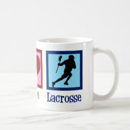 Taza De Café Lacrosse de Peace Love