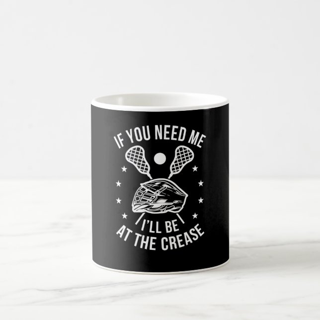Taza De Café Lacrosse Funny Lax Player Goalie (Centro)