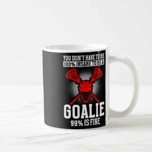 Taza De Café Lacrosse Goalie Lacrosse Glove Stick Lax Goalie 1