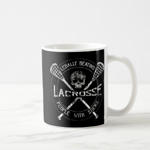 Taza De Café Lacrosse Golpea Legalmente A Personas Con Sticks-F