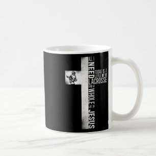 Taza De Café Lacrosse Lax Cross Faith Christian Todo Lo Que Nec