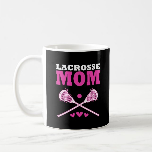 Taza De Café Lacrosse Mom Gift (Izquierda)