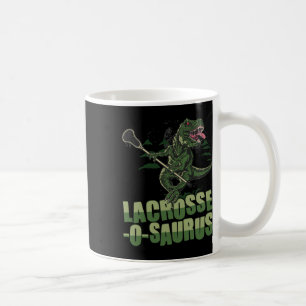 Taza De Café Lacrosse-o-saurus - Jugador Divertido de Lacrosse