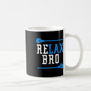Taza De Café Lacrosse Player Men Boys Lax Gift Relax Bro