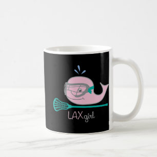 Taza De Café Lacrosse Tees para chicas Máscara de Ballena Rosa