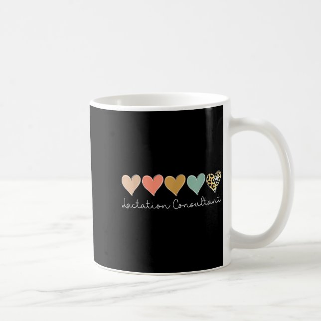 Taza De Café Lactation Consultant Leopard Heart, Valentine's Da (Derecha)